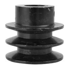 Double V Belt Pulley A Groove 20mm Bore Black Iron Compatible with 168F 170F GX110 GX120 GX160 GX200 7HP Engines