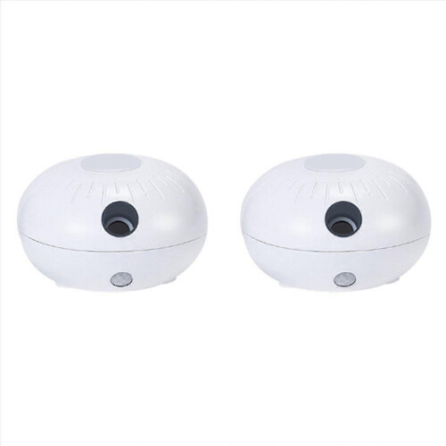 2 Pack White Mini Aromatherapy Diffuser Automatic Induction Waterless Portable Type-C Rechargeable Low Noise 4 Mist Modes 30sq.m Coverage