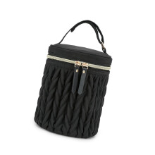 Large Capacity Insulated Bag Holds Two 8oz Bottles And-Black