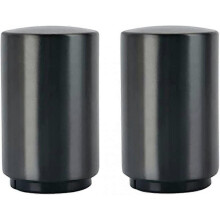 Apribottiglie automatico magnetico in acciaio inossidabile, apertura a pressione con una mano, per birra bibite cocktail, colore nero, 2 pezzi