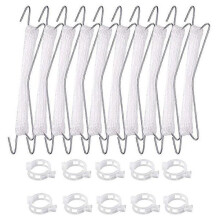 Tomato Vine Support Hooks 10 Pack with Adjustable Hooks for Climbing Plants Promotes Air Circulation