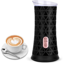 Electric Milk Frother Heats Froths Milk to 240ml for Latte Cappuccino Macchiato