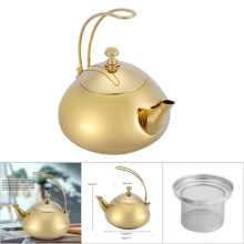 Stainless Steel Teapot 1.5 Litre with Cool-Touch Handle, Induction Hob Compatible Kettle