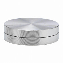 Verstelbare draaibare taartstandaard van aluminiumlegering, 55 cm, zilver, 360 graden draaibaar plateau voor taarten en decoratie (2 stuks)