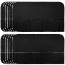 Anti-Tarnish Silver Storage Bags 12 Pack Black Felt Flatware Organiser Cutlery Protector for Kitchen Restaurant Travel Use
