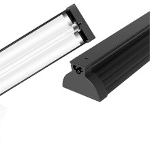 T5 UVB Reptile Light Fixture Combo Kit 8W 10.0 UVB UVA Output Black AC110V US Plug for Reptile Terrariums Vivariums Tanks