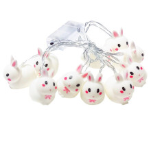 Easter Bunny LED String Lights USB Charging Warm White IP44 for Bedroom Cafe Decor