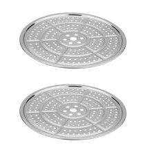 Pressure Cooker Canner Rack 28cm Stainless Steel Double Layer 2PCS Canning Steaming Tray compatible with All American Large Pressure Canners