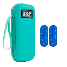 Estuche refrigerado para insulina con pantalla de temperatura, impermeable, diseño compacto para viajes y uso diario
