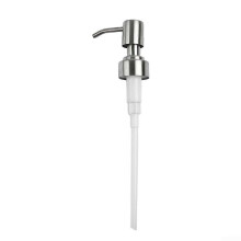 Bomba de repuesto para dispensador de jabón, acero inoxidable 304, rosca 28/400, compatible con botellas recargables, para cocina y baño