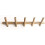 5 Hook Wall Mounted Coat Rack, Solid Beech Wood, Minimalist Style for Hallway and Bathroom 1