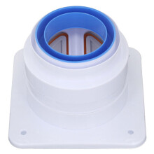 ABS Non-Return Valve for Range Hood Compatible with 80-110mm Duct, with Silicone Seal for Airtight Fit