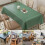 Rectangular Waterproof Tablecloth Spill Proof Wipeable, Durable Table Cover for Kitchen Outdoor Dining 1