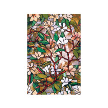 Pegatina electrostática para vidrio Magnolia Glitter que crea un efecto visual de vidrio texturizado, sin adhesivo.
