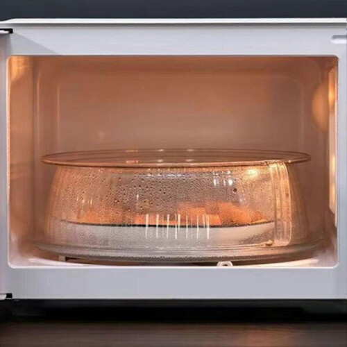 Microwave Plate Cover, Clear Splash Guard with Handle, Keeps Microwave Clean
