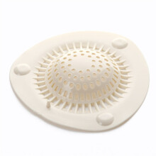 Atrapador de Pelo para Ducha, Colador de Silicona Flexible, 2 Unidades, Blanco, Previene Obstrucciones en Bañera y Lavabo