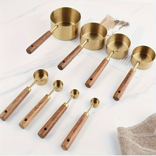 8-Piece Measuring Set for Accurate Baking and Cooking, Durable Kitchen Tools