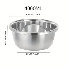 Miska kuchenna ze stali nierdzewnej, nadająca się do piekarnika, zamrażarki i mycia w zmywarce
