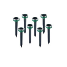 Répulsif anti-nuisibles à ultrasons à énergie solaire, 8 appareils pour jardin et pelouse, étanche pour l'extérieur