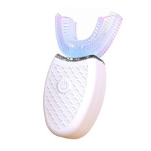 U-Shaped Electric Toothbrush for Plaque Removal and Oral Care, Rechargeable Design with LED Illumination, Portable for Home & Office