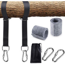 Hammock Straps Set with 2 Carabiners, 2 Tree Protection Mats and Storage Bag, 1700kg Load Capacity