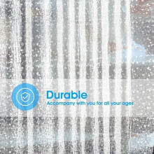 Rideau de douche en PEVA imperméable et résistant à la moisissure, orné de cristaux, pour la décoration de votre salle de bain.