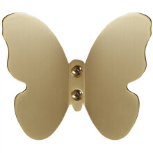 Clothes Hook, Antioxidant Brass Finish, Butterfly Mounting Hook for Wall, Drill Fix for Home