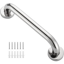 Safety Grab Bar for Bathroom & Toilet, 11.8 Inch Stainless Steel Support Handle for Elderly & Assisted Living, Wall Mounted