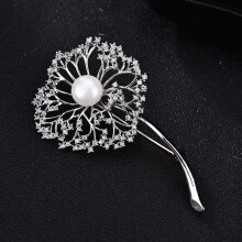 Rhinestone Brooch Flower Design for Dress Hat Scarf