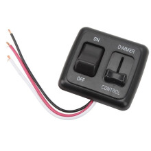 Dimmer schakelaar - SALUTUYA - 12V - Compatibel met LED- en halogeenlampen - Eenvoudige installatie - Compact