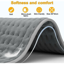 Coussin chauffant avec protection contre la surchauffe, minuterie de 45 à 120 minutes pour la relaxation corporelle