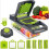 Vegetable Dicer and Chopper, 8 Interchangeable Blades 420 Stainless Steel, with Container for Kitchen Prep 1
