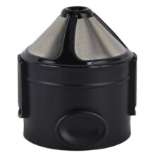 Filtro caffè riutilizzabile acciaio inossidabile, design pieghevole, compatibile con tazze 76-110 mm