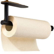 Soporte autoadhesivo para toallas, montaje bajo armario sin necesidad de taladrar, para toallas de papel y rollos de cocina.