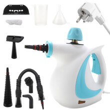 Handheld Steam Cleaner, Chemical-Free Steam & 9 Attachments for Home & Car Deep Cleaning