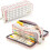 Astuccio in tessuto, organizer per materiale scolastico e accessori da ufficio, bianco 1