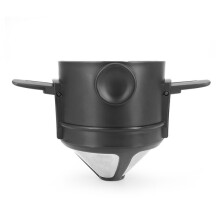 Filtro per caffè in acciaio inox, gocciolatore pieghevole e portatile con manico resistente al calore, riutilizzabile e lavabile in lavastoviglie.