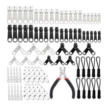 183-delige reparatieset voor ritsen met vervangende accessoires en opbergdoos, perfect voor