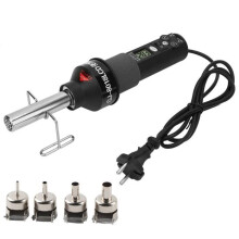 Heteluchtpistool, 220V 450W, instelbaar, LCD-scherm, elektronisch verwarmingselement, hetelucht desoldeerstation voor de meeste toepassingen.