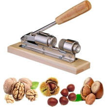 Handmatige notenkraker, notenkraker, roestvrijstalen notenkrakers, kastanjetang, notenkrakertang, notenopener voor in de keuken