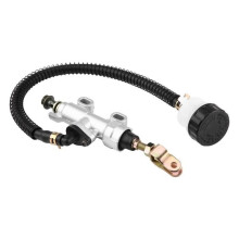 Achterste hydraulische voetrem hoofdremcilinder pomp reservoir zilver voor motorfiets crossmotor ATV-CHE