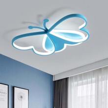 Plafonnier LED pour enfants avec télécommande, intensité réglable 3000K-6000K, pour chambre et salon, 50W, bleu