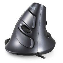 Verticale muis - DeLUX - M618 - Bedraad - Ergonomisch ontwerp - Comfortabel