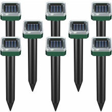 8 Pack Solar Powered Snake Repellent for Outdoors