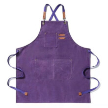 Canvas werkschort - Paars - 68*75 cm - stofwerend, vlekbestendig, slijtvast