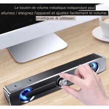 Laptopluidspreker, krachtig professioneel geluid, universele 3,5 mm-aansluiting.