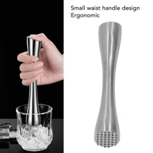 MAD roestvrijstalen muddler, ergonomische cocktailmuddler van voedselveilig roestvrij staal, uit één stuk gesmeed