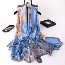 Type 3 bedrukte zijden sjaals voor dames, luxe merk, modieus, omslagdoeken en sjaals, zachte pashmina.