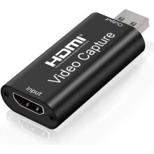 Audio- en videocapturekaarten, 1080p HDMI naar USB-adapter, draagbare plug-and-play capturekaart voor live videostreaming