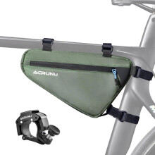 Waterdichte driehoekige fietstas, 1,5 liter frametas, bovenbuistas, stuurtas, fietsaccessoires
